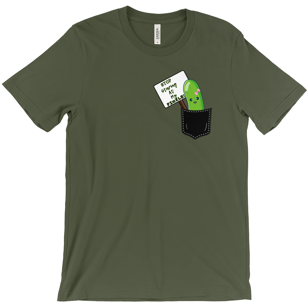 Stop Staring At My Pickle  Funny T-Shirts