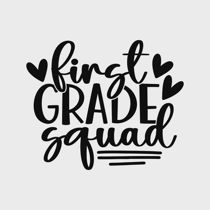 Boho Retro First Grade Squad Class TShirt