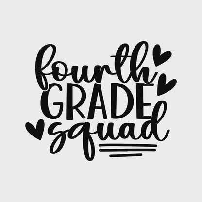 Fourth Grade Squad Retro Vintage School TShirt