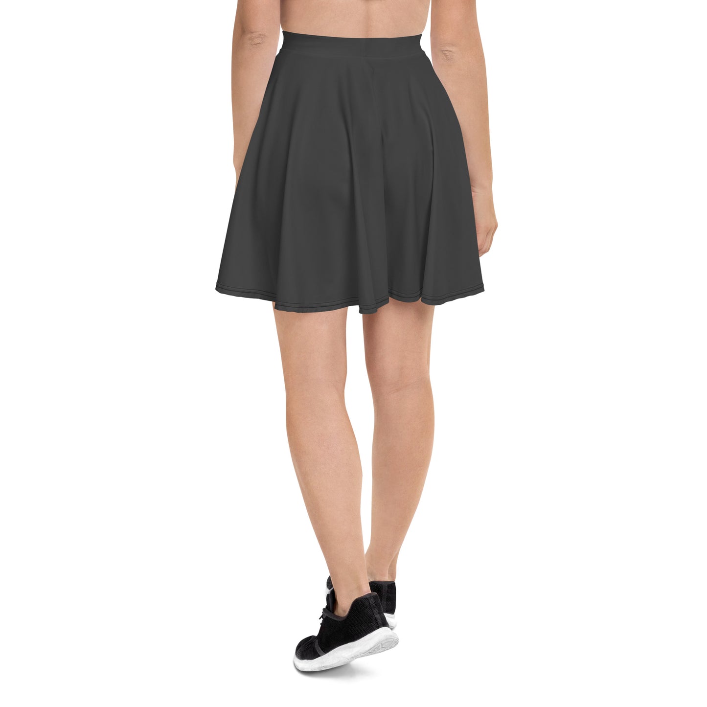 Poodle Skater Skirt |  Grey  Red Bow  | XS-3XL  | Retro Vintage  | 50's Style