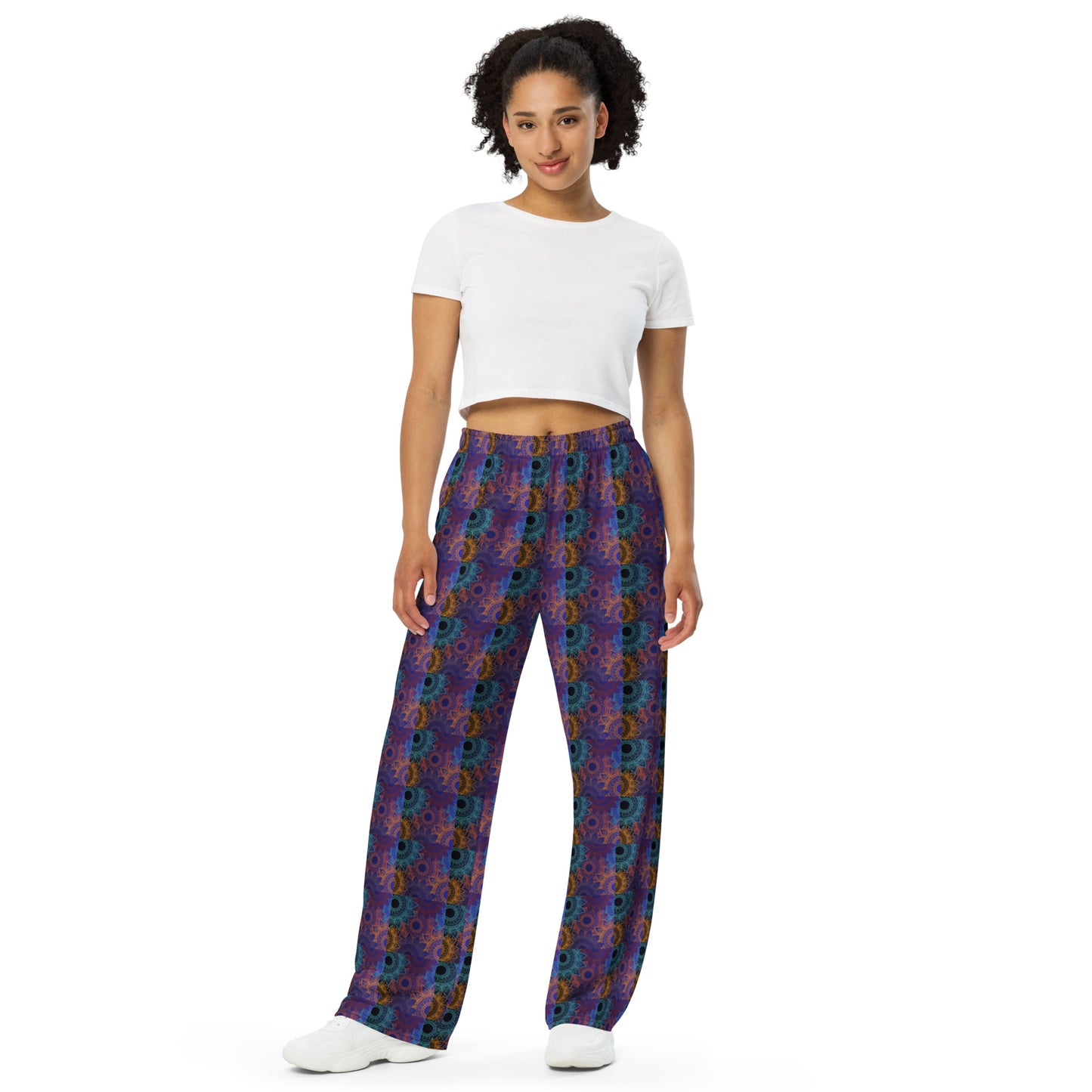 Medallion Retro Wide Leg Pant