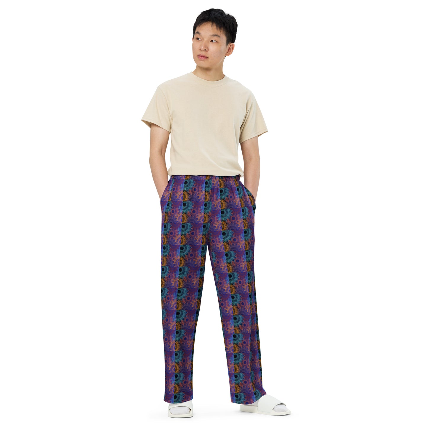 Medallion Retro Wide Leg Pant