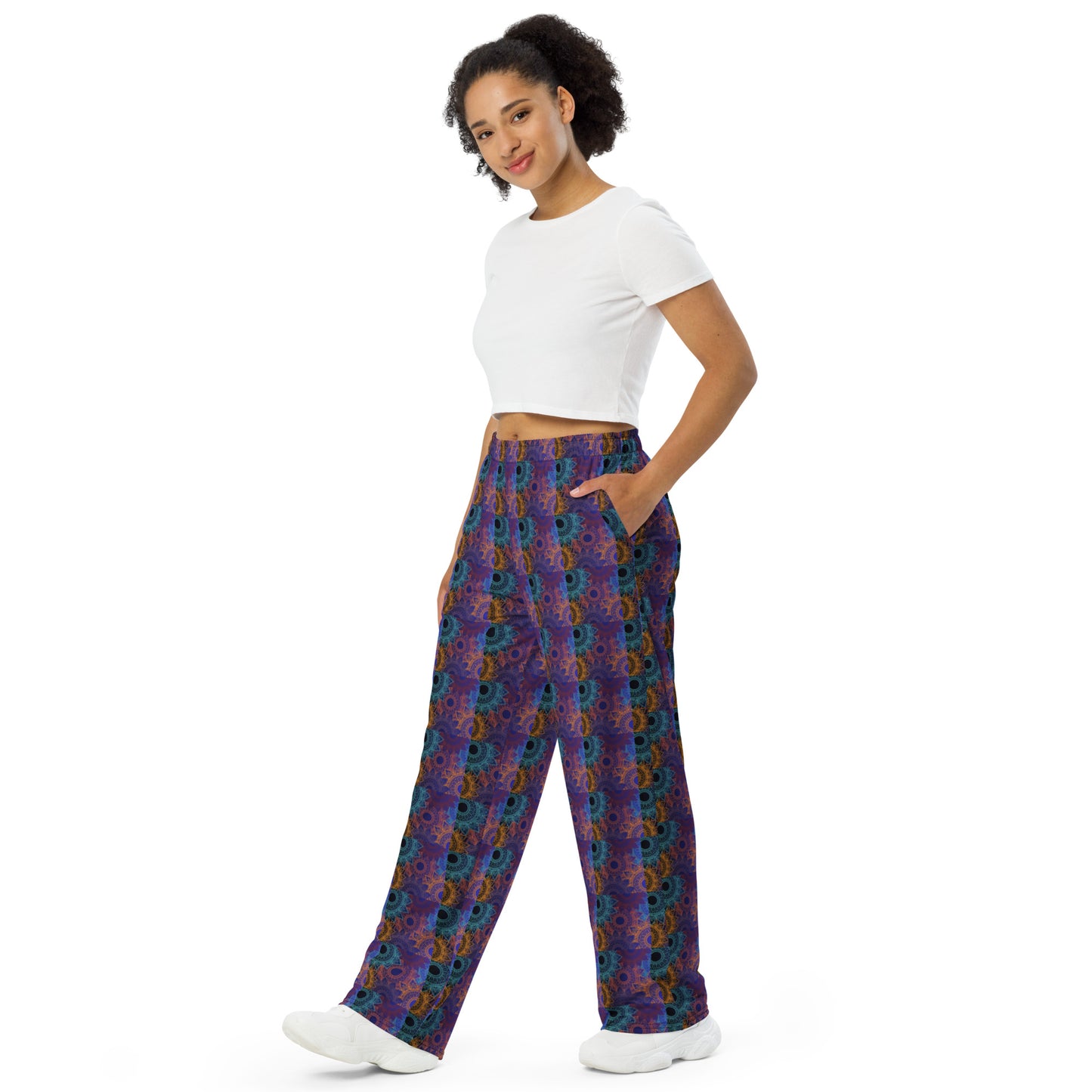 Medallion Retro Wide Leg Pant