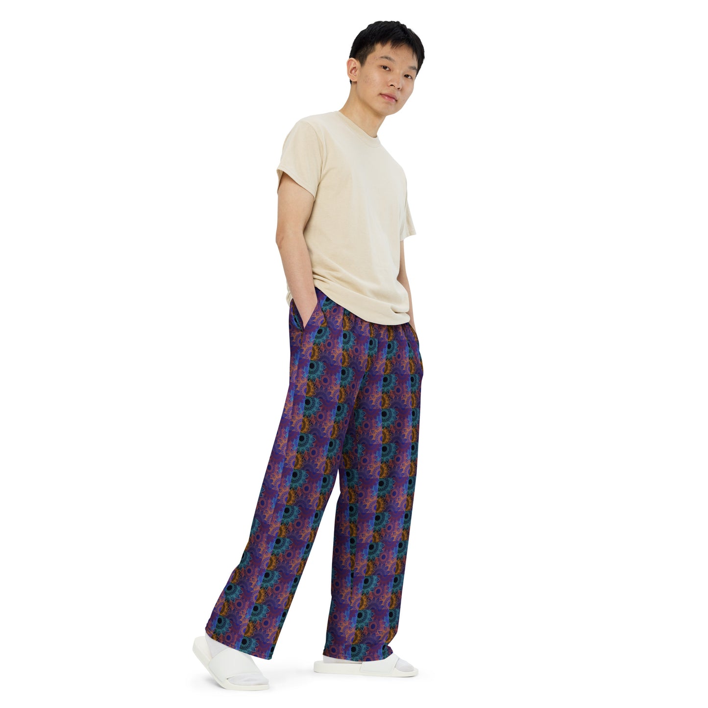 Medallion Retro Wide Leg Pant