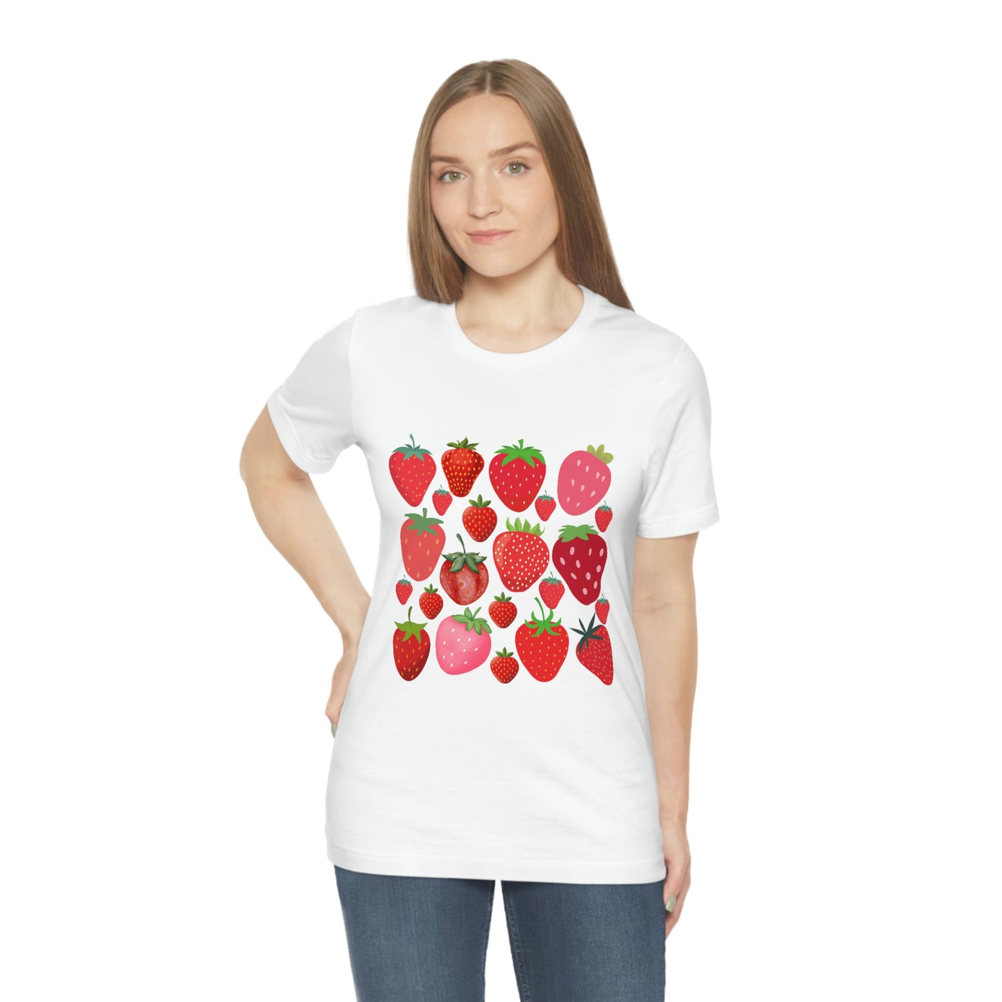Strawberry Tshirt | Strawberry Shirt | Garden Shirt | Short Sleeved T-Shirt