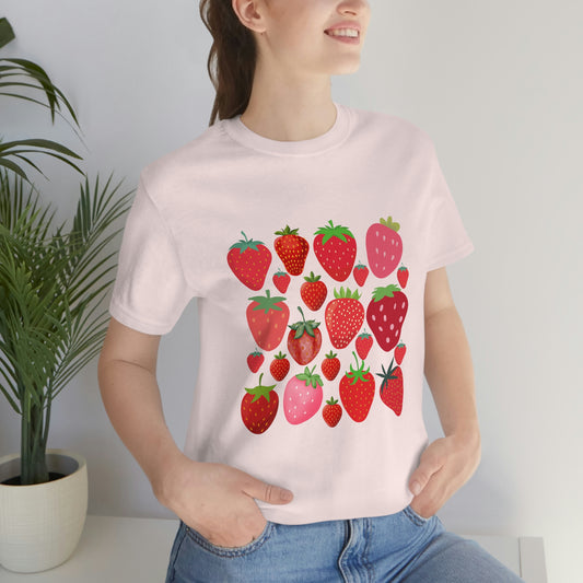 Strawberry Garden Short Sleeved Tshirt