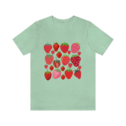 Strawberry Garden Short Sleeved Tshirt