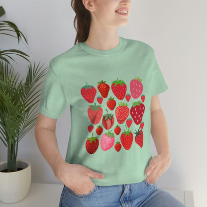 Strawberry Garden Short Sleeved Tshirt