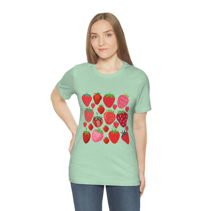 Strawberry Garden Short Sleeved Tshirt