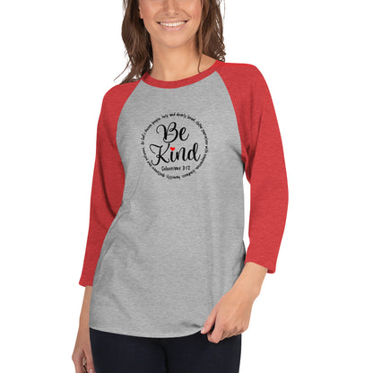 Be Kind Inspirational Baseball Shirt
