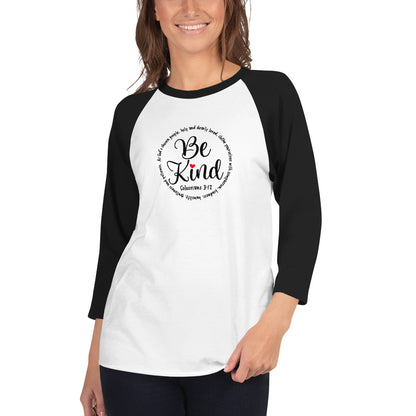 Be Kind Inspirational Baseball Shirt