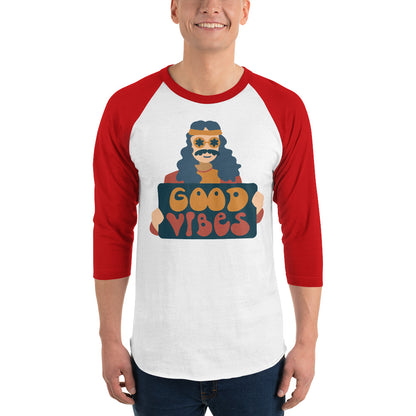 Hippie Retro Good Vibes  Raglan Shirt