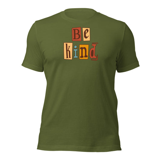 Be Kind In Boho Retro Lettering Shirt