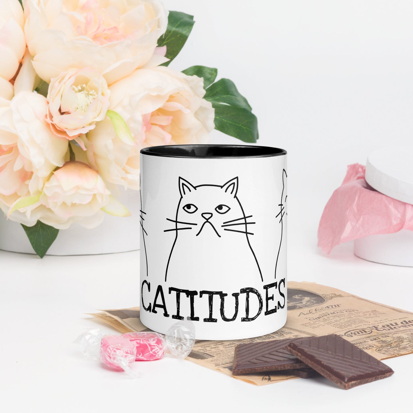 CATitude Coffee Mug | Cat Lover Gift | Sassy Cat