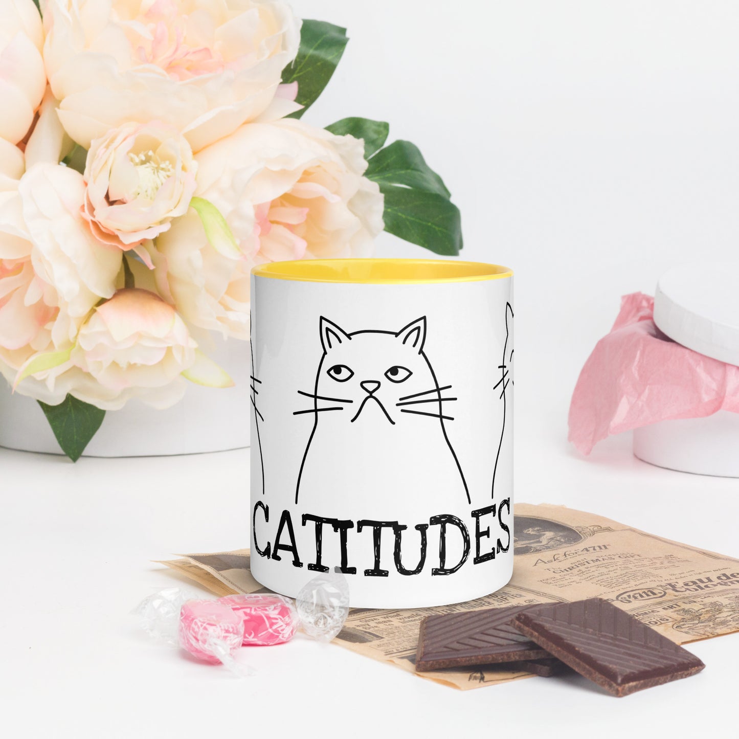 CATitude Coffee Mug | Cat Lover Gift | Sassy Cat